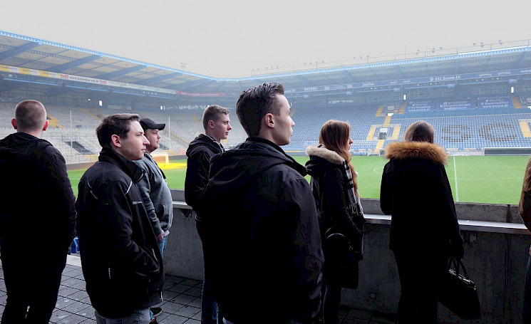 Stadionführung in der Schüco-Arena.